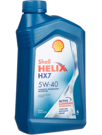 HX7 5W40 1л SHELL HELIX Масло моторное