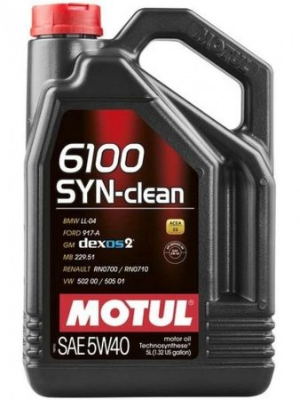 Syn-Clean 6100 5W40 5л MOTUL Масло моторное