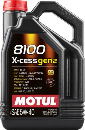 X-cess GEN2 8100 5W40 5л MOTUL Моторное масло